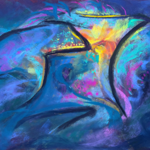 Pastel Painting: Dream Blue