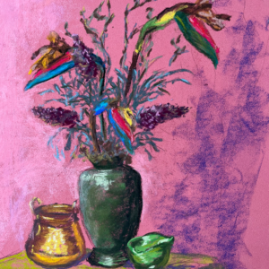 Pastel Painting: Bird of Paradise