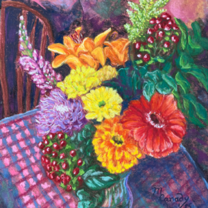 Pastel Painting: Floral Looking Down
